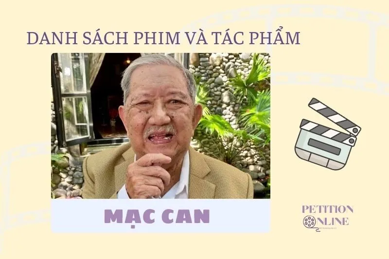 Danh sách các bộ phim Mạc Can đã tham gia