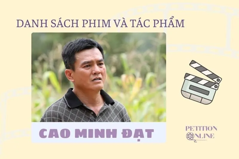 Danh sách đầy đủ các bộ phim/ tác phẩm của diễn viên Cao Minh Đạt