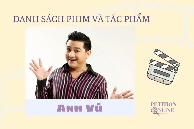 Danh sách đầy đủ các tác phẩm của diễn viên Anh Vũ
