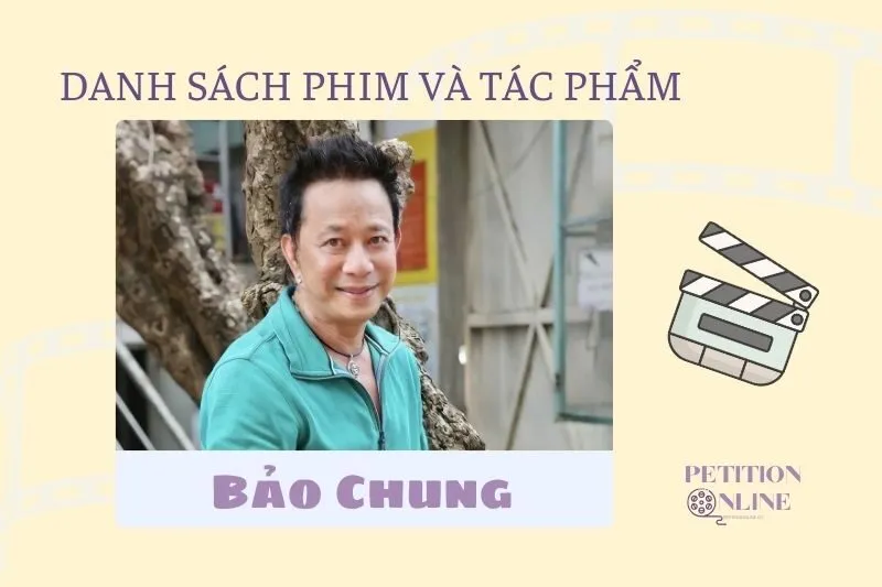 Danh sách đầy đủ các bộ phim, tác phẩm, chương trình của diễn viên Bảo Chung
