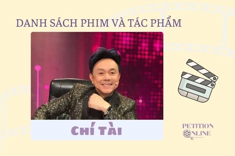 Danh sách tiêu biểu các bộ phim, tác phẩm và chương trình của Chí Tài