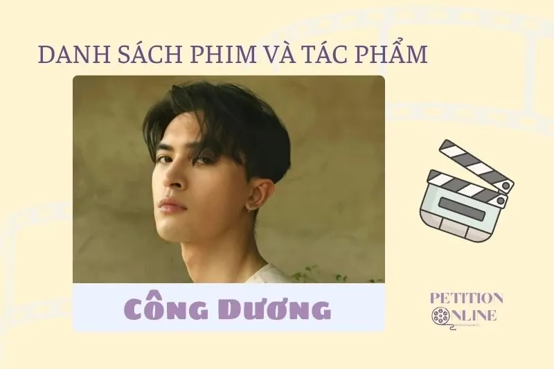 Danh sách các bộ phim, tác phẩm và chương trình của diễn viên Công Dương