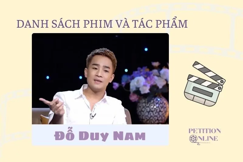 Danh sách đầy đủ các bộ phim, tác phẩm, và chương trình mà diễn viên Đỗ Duy Nam đã tham gia
