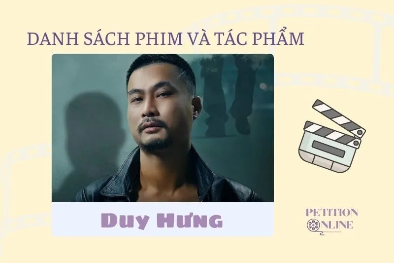 Danh sách tác phẩm của diễn viên Duy Hưng