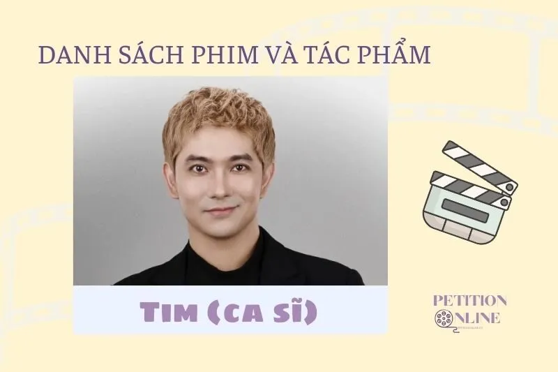 Danh sách phim và tác phẩm mà diễn viên Tim đã tham gia