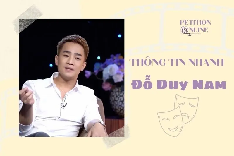 Thông tin nhanh diễn viên Đỗ Duy Nam