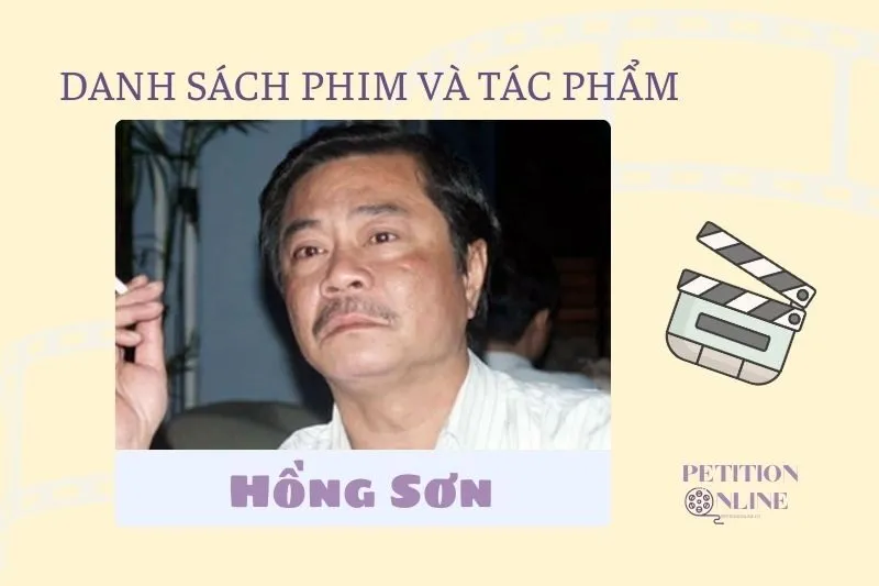 Danh sách phim, tác phẩm, chương trình diễn viên Hồng Sơn tham gia