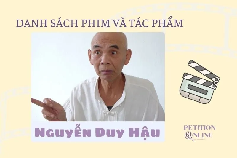 Danh sách phim, tác phẩm, chương trình diễn viên Nguyễn Duy Hậu tham gia